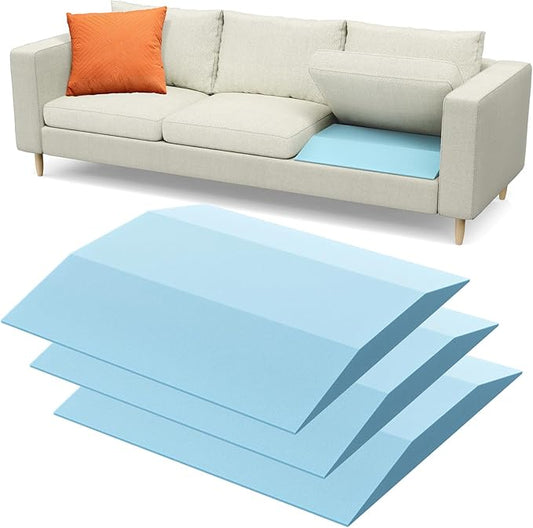 Couch Cushion Support, Trapezoid 40D Sofa Cushion Support for Sagging Couch Seats, High Density Foam Furniture Seat Sagging Repair, Set of 3