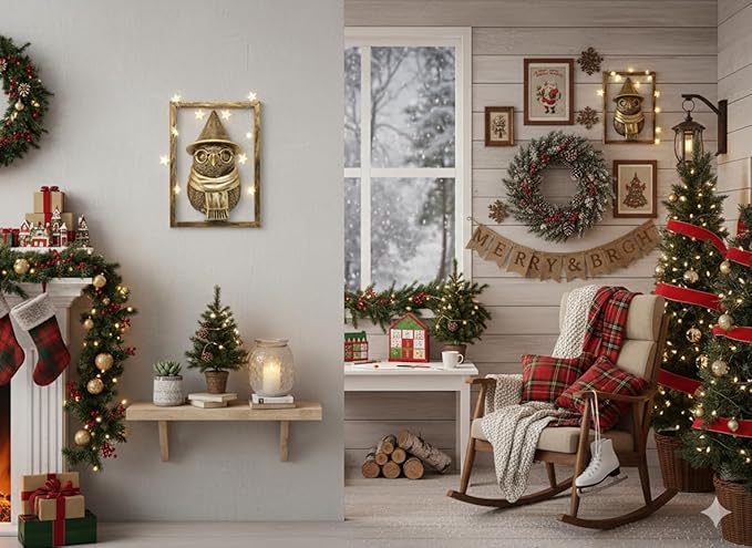 Animal Heads Wall Decor (Includes Metal Frame) Resin Animals Sculptures Head Wall Hanging Decoration Gold vintage Wall Sculpture for Living Room Bedroom Office (Penguin)