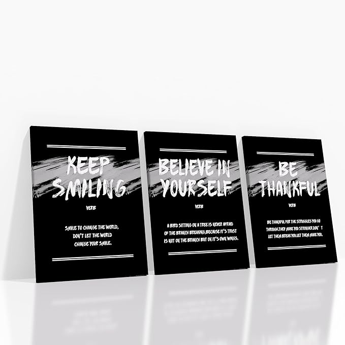 Inspirational Canvas Wall Art Office Decor Motivational Entrepreneur Quotes Poster Print Sign Artwork Picture Painting for Modern Home Bedroom Bathroom Gym Stretched and Framed [36''W x 16''H]