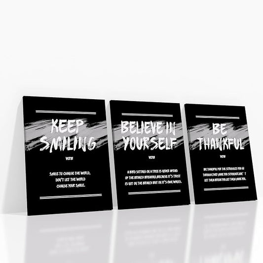 Inspirational Canvas Wall Art Office Decor Motivational Entrepreneur Quotes Poster Print Sign Artwork Picture Painting for Modern Home Bedroom Bathroom Gym Stretched and Framed [36''W x 16''H]