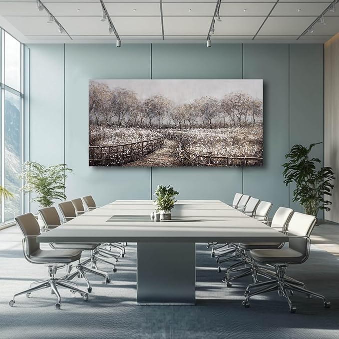 GAIDUOMAI Large Canvas Artwork Tree Pictures Wall Decor Flower Painting Vintage Botanical Wall Prints for Living Room Bedroom Kitchen 29"x58" Home Decor