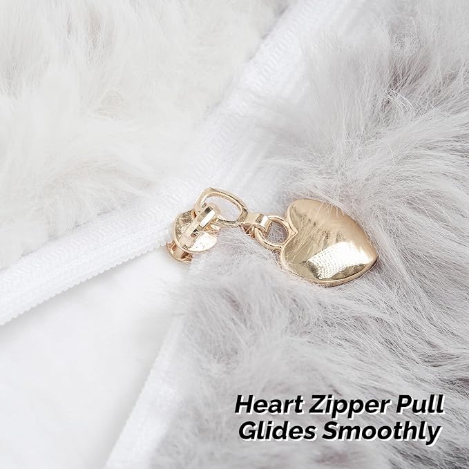 FUTEI Grey White Decorative Throw Pillow Covers 16x16 Inch Set of 2,Soft Fuzzy Faux Rabbit Fur Cushion Covers with Raised Texture,Neutral Boho Home Decor for Couch Bed Living Room