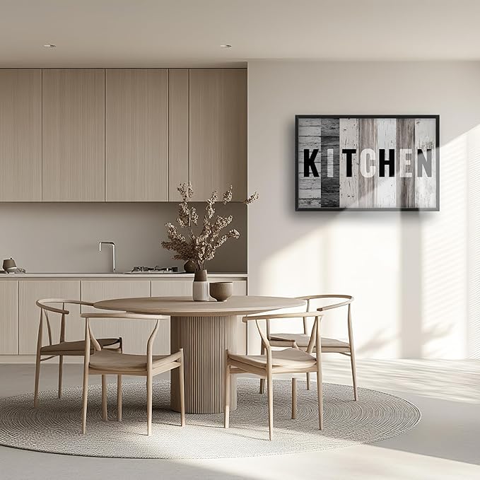 Lovira Kitchen Sign Large Canvas Wall Art Decor Pictures Prints Painting Framed Modern Home Artwork for Kitchen Dining Roomt 24"x36"