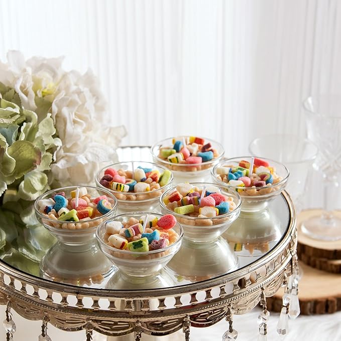 Mini Funny French Vanilla Cereal Bowl Scented Soy Aromatherapy Candles for Wedding Favor (6pcs/Pack)