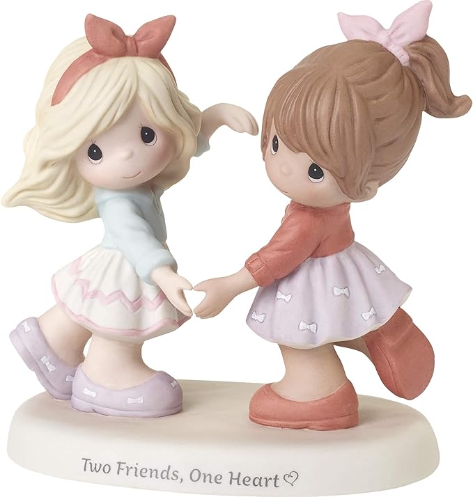 Precious Moments 192001 Two Friends One Heart Bisque Porcelain Figurine