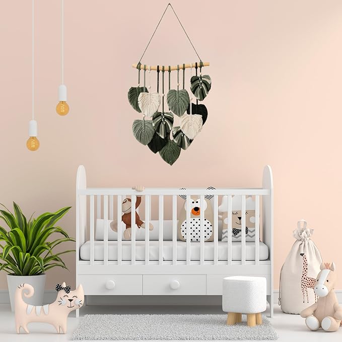 Boho Wall Decor - Large Macrame Wall Hanging - Boho Bedroom Decor - Tapestry for Bedroom - Rustic Style - 17x23 inches