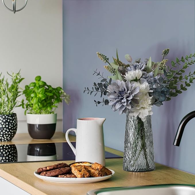 Leftover Fake Flowers in Vase,Artificial Flowers,Table Centerpieces for Dining Room,Fauk Flowers in Vase,Kitchen Decor,Coffee Table Decor