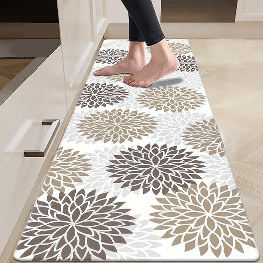 HEBE Cushioned Kitchen Mat Anti Fatigue Floor Mat Runner 20"x71" Non Slip Kitchen Mats for Floor Waterproof Kitchen Rugs and Mats Ergonomic Comfort Mat for Office,Sink,Laundry,Desk