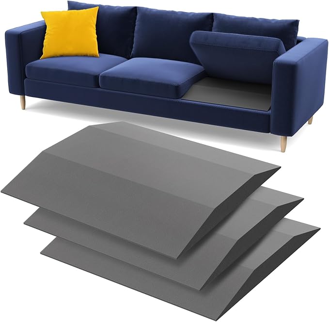 Couch Cushion Support, Trapezoid 35D Sofa Cushion Support for Sagging Couch Seats, Furniture Seat Sagging Repair, Set of 3