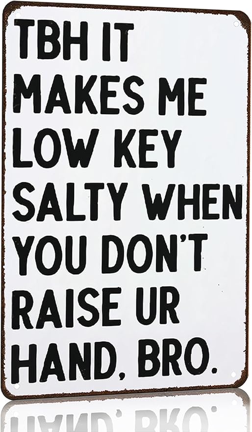 Students Teachers Gift High School Middle School Sign Funny Math/English/Science/History Class Tin Sign for Home Classroom Study Room Wall Decor 8x12 Inch (3126)