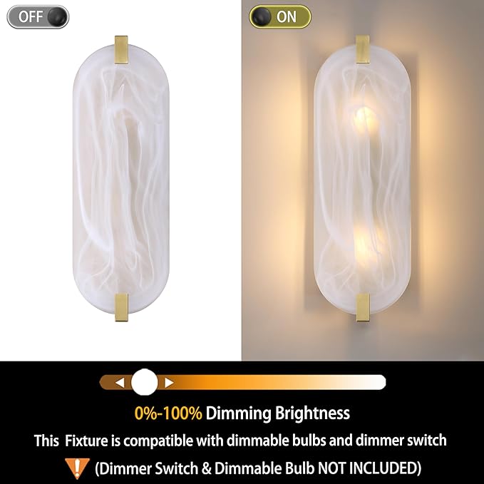 2 Light Oval Frosted Glass Bathroom Wall Sconce Modern Concise Style Wall Light Fixture,Brushed Bronze Finish for Bedroom Hallway Bedside