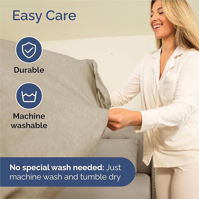 Twin XL Size 3 Piece Sheet Set - Comfy Breathable & Cooling Bed Sheets Set - Hotel Luxury Bedding for Women, Men, Kids, Teens, Boys & Girls - Deep Pockets and Wrinkle Free - Beige (Heathered Sheets)