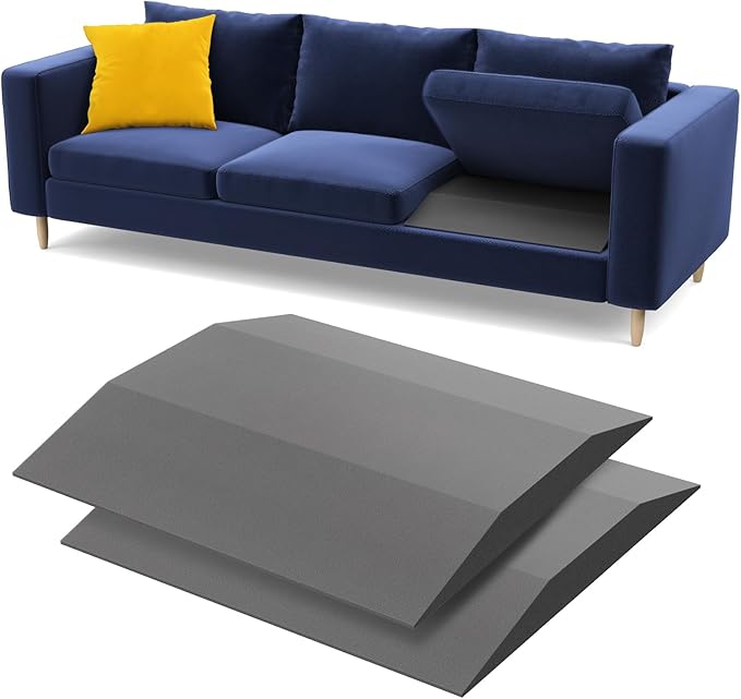 Couch Cushion Support, Trapezoid 35D Sofa Cushion Support for Sagging Couch Seats, Furniture Seat Sagging Repair, Set of 2