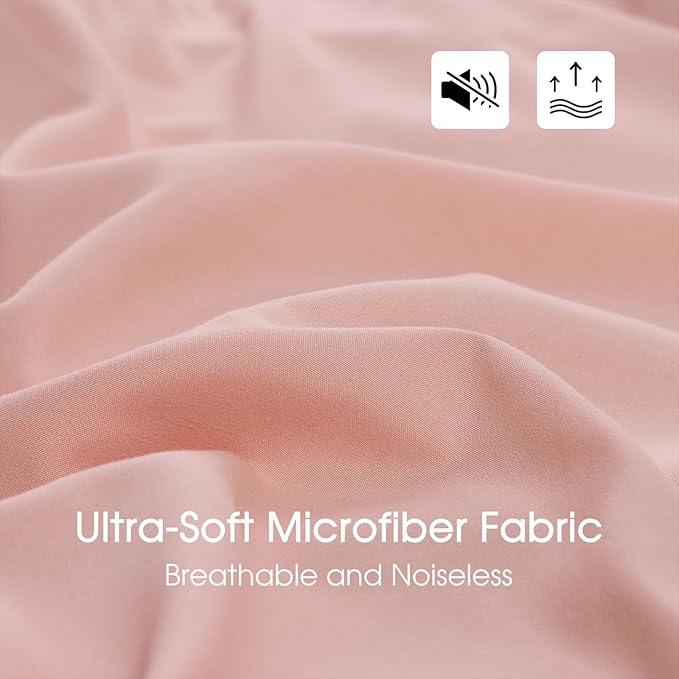 Basic Beyond Twin Comforter Set - Pink Twin Comforter Set, Reversible Twin Bed Comforter Set for All Seasons, Baby Pink/Grey, 1 Comforter (66"x92") and 1 Pillow Sham (20"x26"+2")