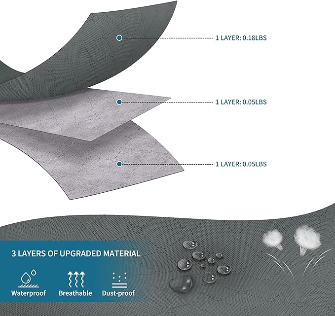 Large Storage Bags, 8 Pack Clothes Storage Bins Foldable Closet Organizers Storage Containers with Durable Handles Thick Fabric for Blanket Comforter Clothing Bedding 90 L (Gray)