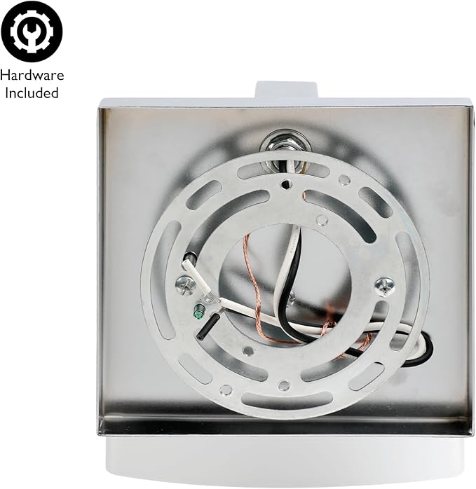 Design House Dove Creek Wall Light Sconce – Dimmable with Frosted Glass for Hallway, Bathroom, Foyer, Bedroom – Polished Chrome, 589663