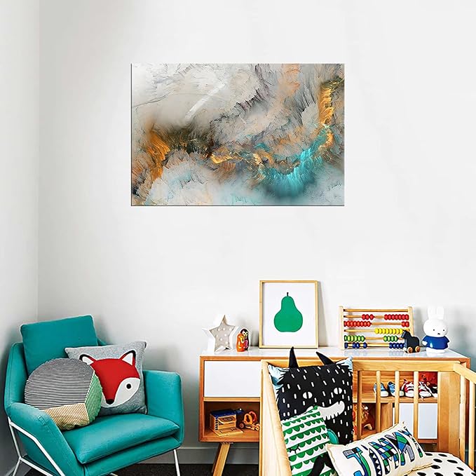 XXMWallArt FC3269 Abstract Canvas Wall Art Fancy Paint Canvas Print Painting Artwork for Living Room Bedroom Kitchen Home and Office Wall Decor