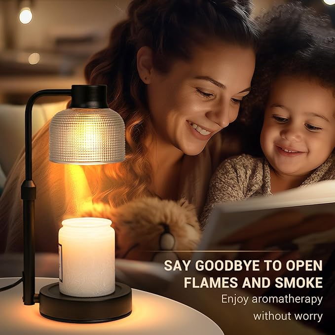 KLL Candle Warmer Lamp with Timer: Birthday Gifts for Women Mom - House Warming Gifts New Home Decor - Dorm Room Office Apartment Vintage Home Decor