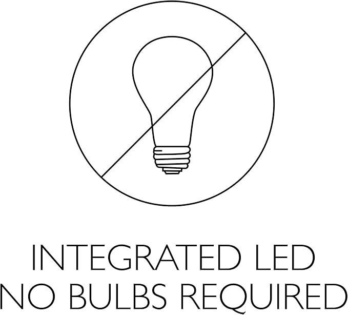 Design House 11 Inch Hays Integrated LED Ceiling Light 2-Pack with Frosted Glass, White, 579177