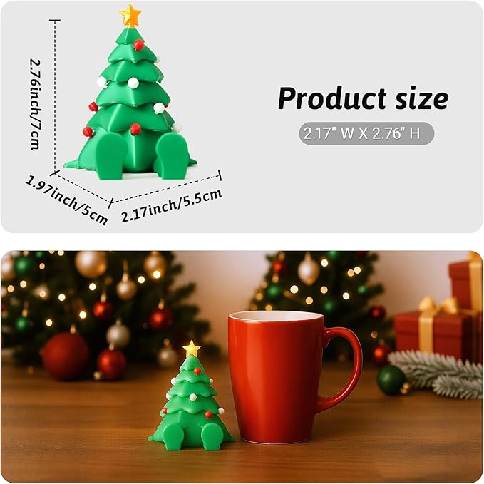 3D Printed Christmas Tree Desk Decor with Articulated Legs – Cute Holiday Desktop Figurine for Room & Office
