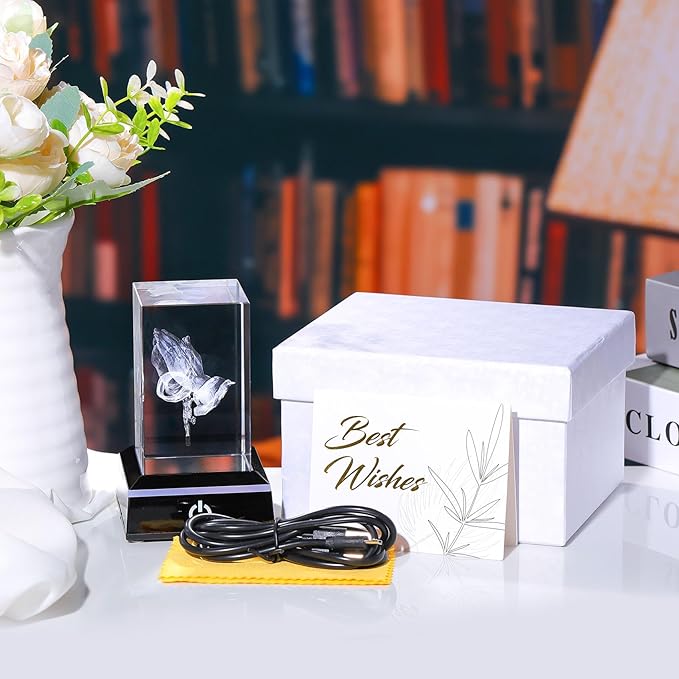 Movdyka 3D Crystal Praying Hands with Jesus Cross Statue Religious Gifts for Women Christian Decor, Chritmas Gifts for Men Friend