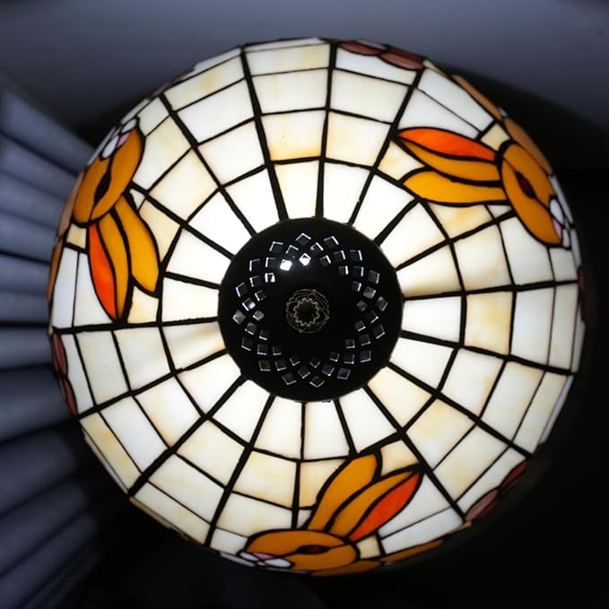 Uniquel Cute Brown Rabbit Tiffany Lamp Retro Style Stained Glass Table Lamp Vintage Aesthetic Bedside Lamps for Bedroom Nightstand Night Stand Lighting Reading Unusual Kids Decor Desk Lamp 12 Inch