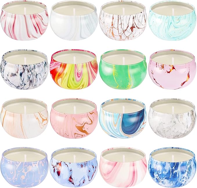 Mother's Day Scented Candles Gifts Set 16 Pack Soy Wax Travel Tin Jar Candles for Home 2.5 OZ Aromatherapy Candles for Mom for Christmas, Birthday, Thanksgiving, Mother's Day…