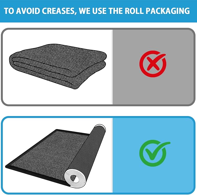 GOYLSER 7ft Kitchen Mats for Floor, Water Absorbent Long Bathroom Rug, Long Skinny Rug Floor Runners for Hallway Non Skid, Black Entry Way Rugs Indoor