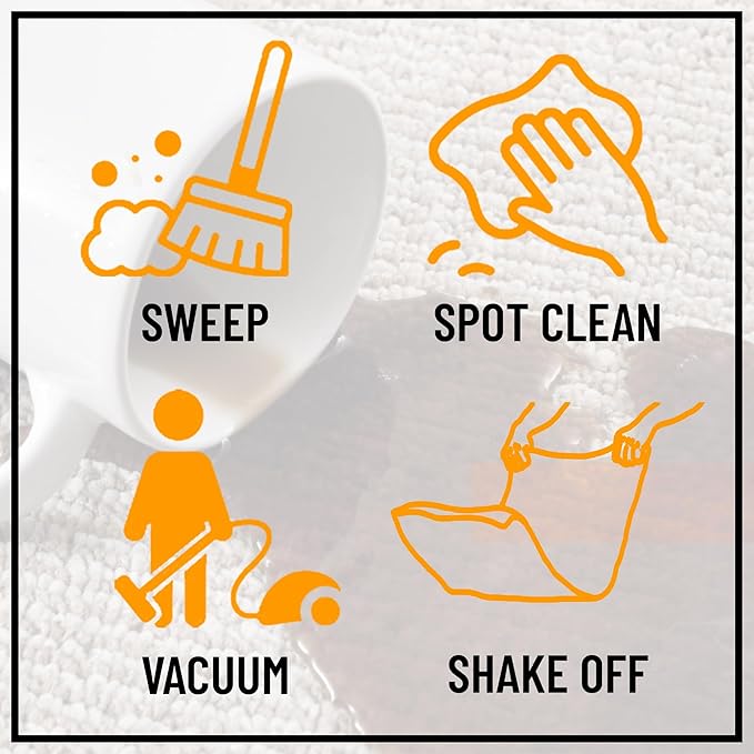 Ottomanson 5' x 6'6" Rugs for Living Room Border Area Rug for Bedroom - Non Slip Durable Large Floor Carpet for High Traffic Areas - Indoor Rug for Dining Room Kitchen Kids Playroom, Gray/Navy