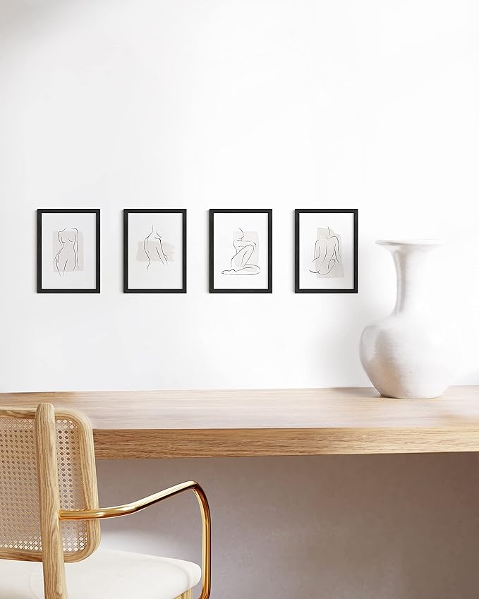 Haus and Hues 5x7 Black Oak Wood Photo Frame Set of 15 - Mini Picture Frames Bulk Gallery Set - Premium Bulk Picture Frames 5x7 for Stylish Photo Gallery Wall Frame Set - Ideal for Home & Office Decor