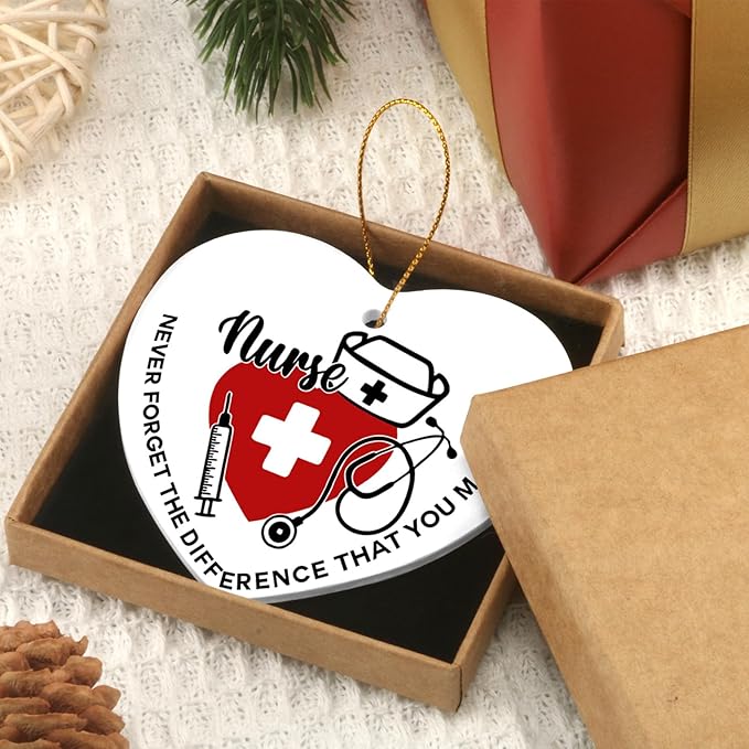 Nurse Gift for Women - Retirement, Thank You Gifts for Nurses Appreciation Nurse Gift Ideas Nursing Gifts for Nurses - Heart Hanging Plaque