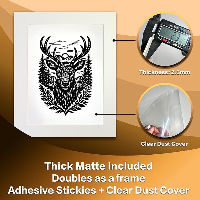 Caelumis Vintage Wall Art Decor Prints Black And White Pictures Posters For Farmhouse Living Bedroom Bathroom Room kitchen Handmade Unframed (Deer 12x16in)