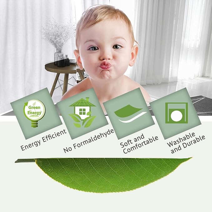 H.VERSAILTEX 100% Blackout Curtain for Bedroom 63 Inches Long Grommet Linen Face Full Light Blocking Curtain Drape for Living Room Thermal Insulated Linen Look Curtain 1 Panel, Pure White