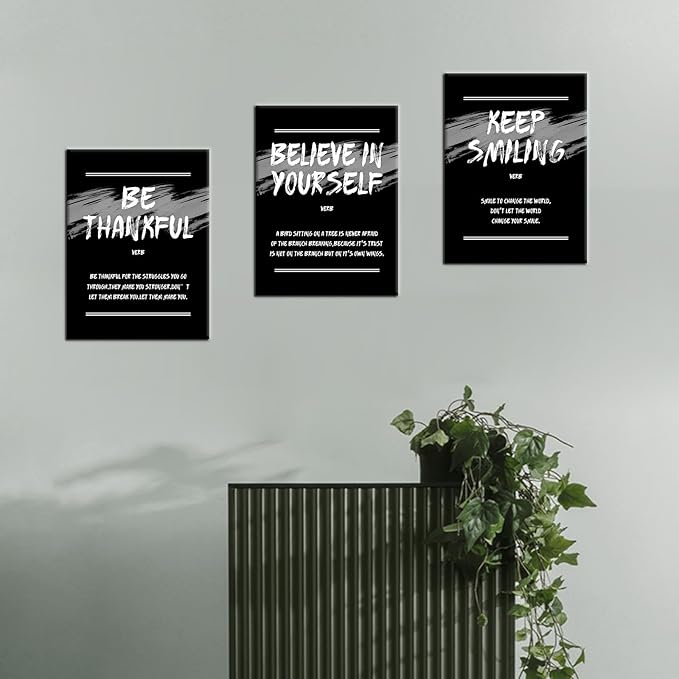 Inspirational Canvas Wall Art Office Decor Motivational Entrepreneur Quotes Poster Print Sign Artwork Picture Painting for Modern Home Bedroom Bathroom Gym Stretched and Framed [36''W x 16''H]