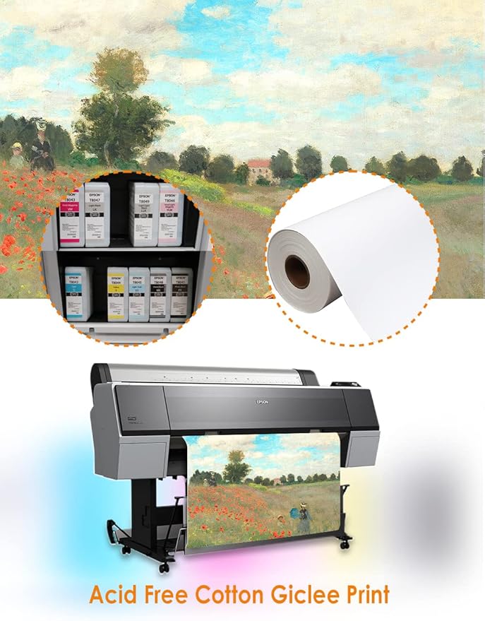 DECORARTS - The Mountain View Series(Triptych), Claude Monet Art Reproduction. Giclee Canvas Prints Wall Art for Home Decor 20x16, 3pcs/set