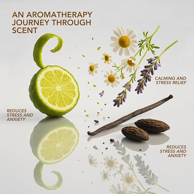 Tranquility – Soothing Chamomile & Calming Lavender Essential Oils – Pure Beeswax Candle for a Restful, Peaceful Night – Non-Toxic Aromatherapy Candle – Newly Reformulated