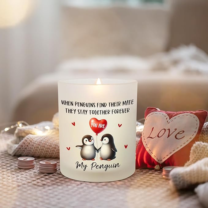 Anniversary Couple Gifts for Women Men - Long Lasting Vanilla Lavender Scented Candle 10oz - Wedding Gifts for Her Him Husband Wife, Girlfriend Boyfriend Birthday Gift Ideas