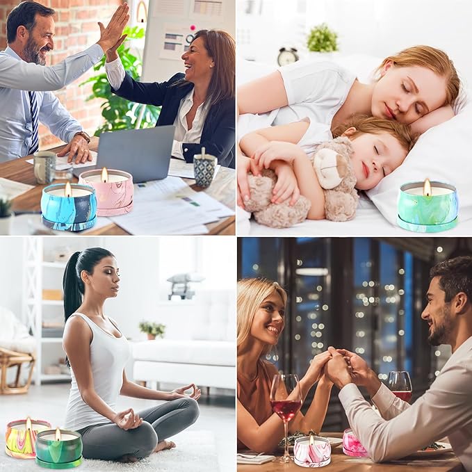 36 Packs Scented Candles Gift Set, Fragrances Candle for Women, 2.5 OZ Portable Jar Candle for for Spa, Yoga, Bath, Aromatherapy, Stress Relief