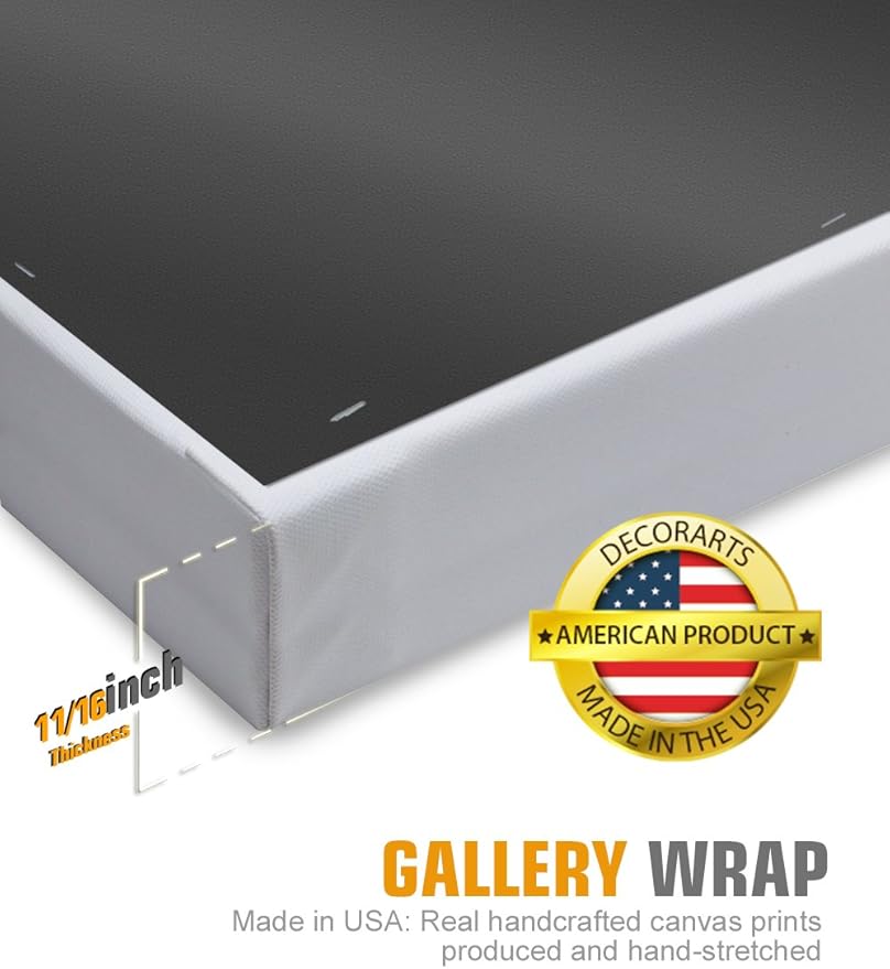 DECORARTS - Poppy Fields near Argenteuil, Claude Monet Art Reproduction. Giclee Canvas Prints Wall Art for Home Decor 30x24