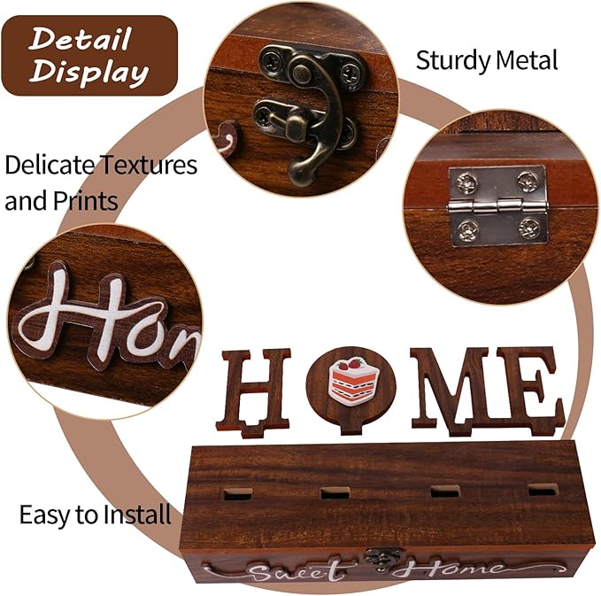 Interchangeable Home Sweet Home Sign, Wooden Seasonal Tabletop Plaque Decorations, for All Seasonal Desktop House Living Room Indoor Decor.