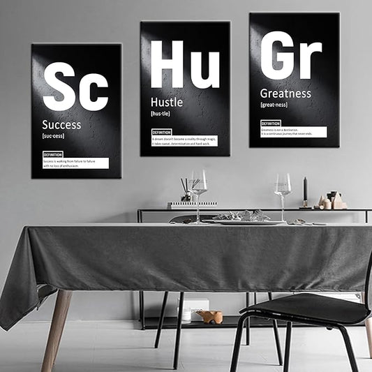 Motivational Poster Wall Art Home Decor Inspirational Entrepreneur Quotes Printed on Canvas Picture Painting Wall Decor Artwork for Home Teens Room Office Wall Decoration Ready to Hang [48''Hx24''W]