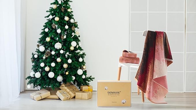 SEMAXE 12 Pack Hand Towels for Bathroom, 100% Cotton Towels with Hanging Loops, Soft & Highly Absorbent, Hand Towel Set for Gym, Shower, Hotel, Spa and Kitchen, Colorful Towel - Sunset Collection