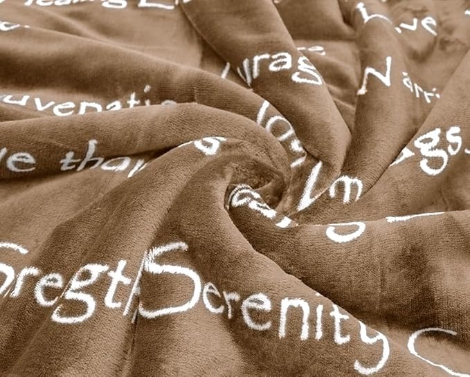 WOLF CREEK BLANKET - Compassion Blanket (Brand)- Strength Courage Super Soft Warm Hugs, Get Well Gift Blanket Plush Healing Thoughts Positive Energy Love & Hope (Camel, 50 x 65 Sherpa)