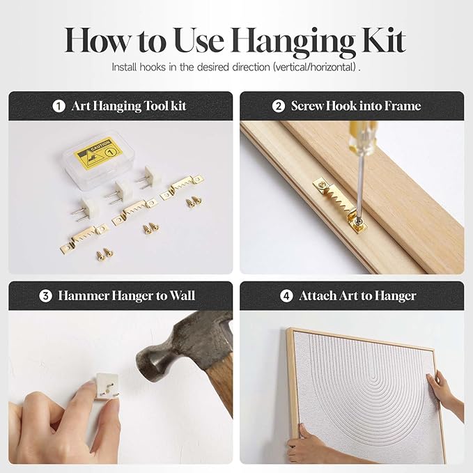 Framed Boho Coastal Beach Wall Art for Living Room, Large Neutral Ocean Canvas Artworks for Walls, Horizontal Abstract Minimalist Coastal Art Print for Bedroom Kitchen Office Wall Decor, 20x60 Inch