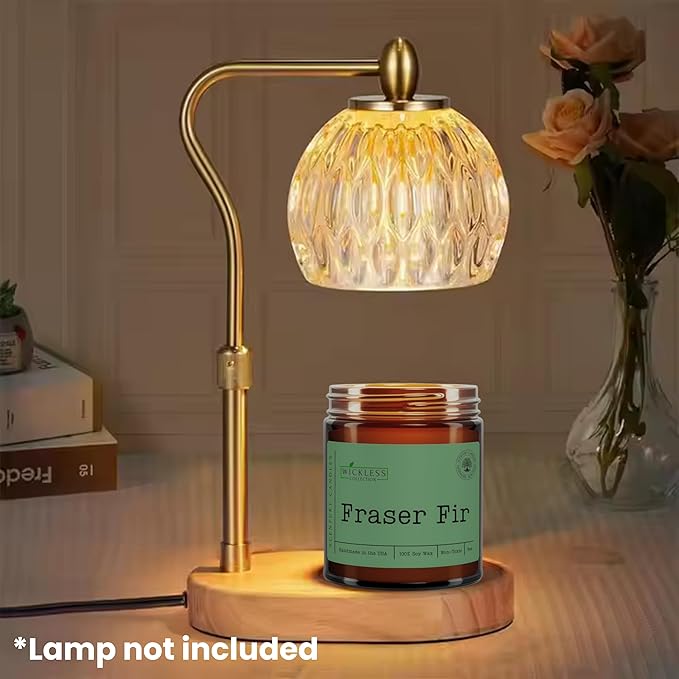 Wickless Candles for Candle Warmer Lamp, Many Scents to Choose, 100% Non-Toxic Soy Wax, Scented Candle Melts for Warming Plate, Handmade in The USA (Fraser Fir)