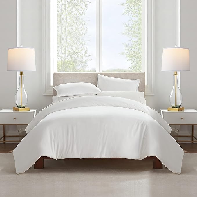 Table Lamps Set of 2 with Touch Control, 27" Bedside Desk Lamps for Nightstand Decorations, 3-Way Dimmable Modern Glass Table lamp with USB C and A Charging Ports, Gold (LED Bulbs Included)