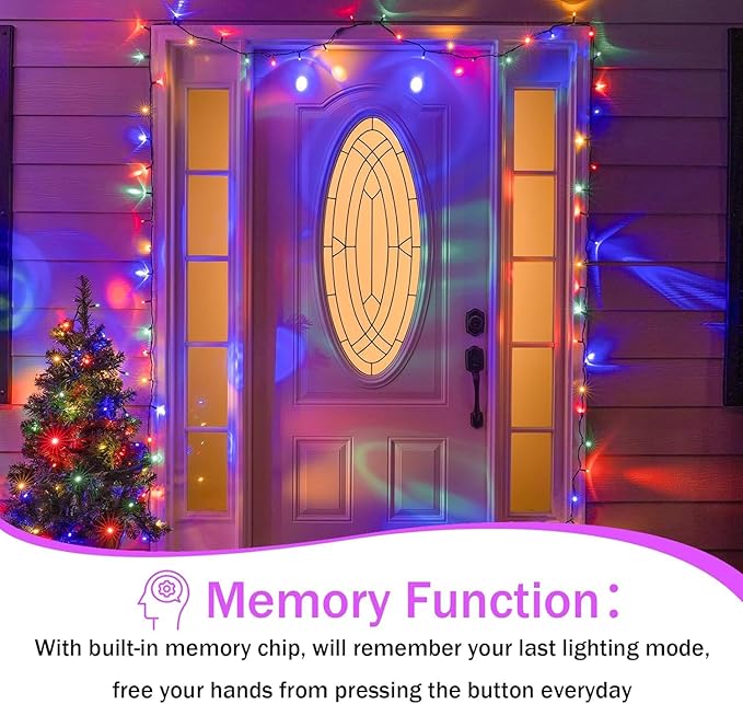 Upgraded 264FT 800 LED Christmas Lights Outdoor Indoor, Xmas Green Wire Plug In String Lights with Memory & Timer & 8 Modes, Waterproof Fairy Light for Tree Party Garden Christmas Decor (Multicolor)