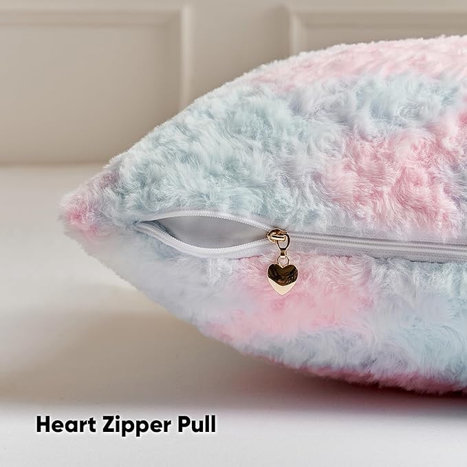 FUTEI Yellow Decorative Throw Pillow Covers 12x20 Inch Set of 2,Soft Cozy Colorful Rose Swirl Texture Pillowcase,Modern Home Decor for Couch Sofa Bed Living Room