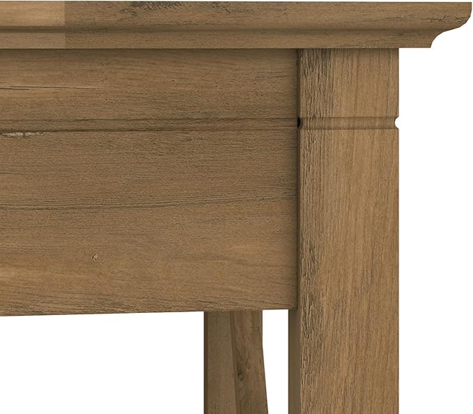 Bush Furniture Key West Small End Table with Storage | Modern Farmhouse Accent Shelf for Living Room in Reclaimed Pine