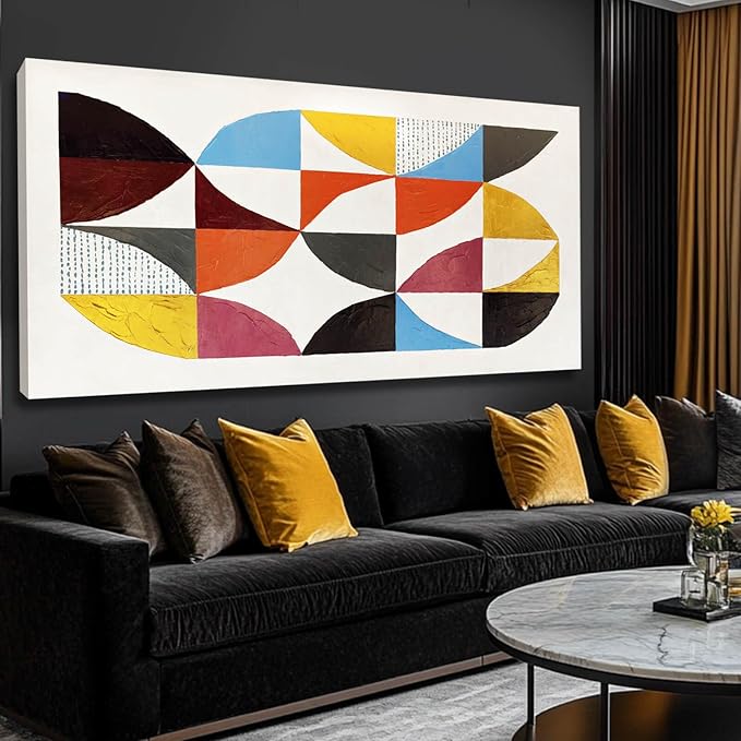 White and Gold Wall Paintings Block Canvas Wall Decor Contemporary Hanging Wall Art 29"x58" Decorations for Living Room Kitchen